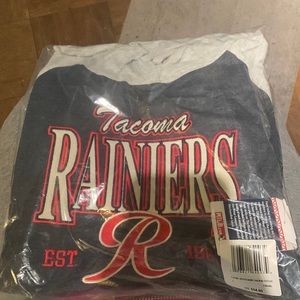 Tacoma Rainiers New Era Women's Navy Throwback Pullover LG